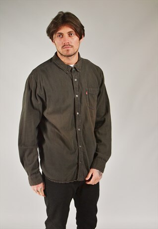 VINTAGE LEVI'S DENIM SHIRT BROWN