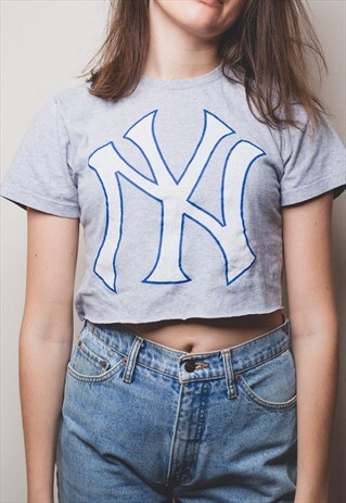 NEW YORK YANKEES RAW CROP TEE