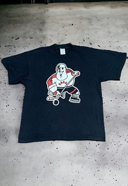 Vintage Y2K Ice Hockey Screen Stars T Shirt
