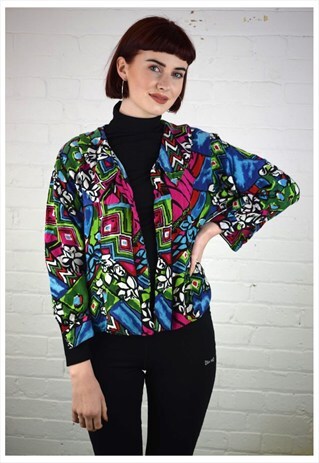 VINTAGE 90'S PATTERNED BLOUSE