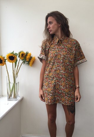 CRAZY PATTERN OVERSIZED RETRO VINTAGE UNISEX FESTIVAL SHIRT