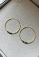 40MM LARGE 925 STERLING SILVER BALI HOOPS IN GOLD 