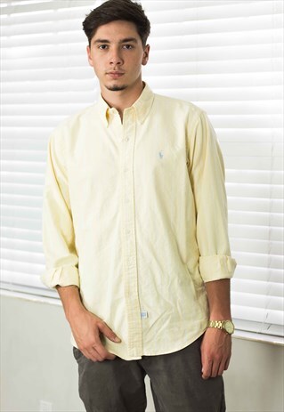 VINTAGE POLO RALPH LAUREN SHIRT LOGO 90S X 11.6
