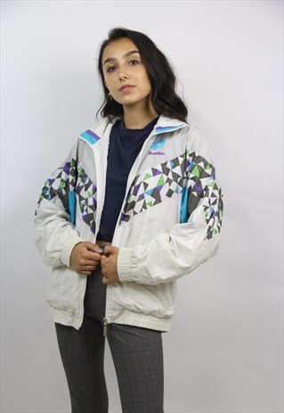 VINTAGE LOTTO 90'S PATTERNED SHELL JACKET