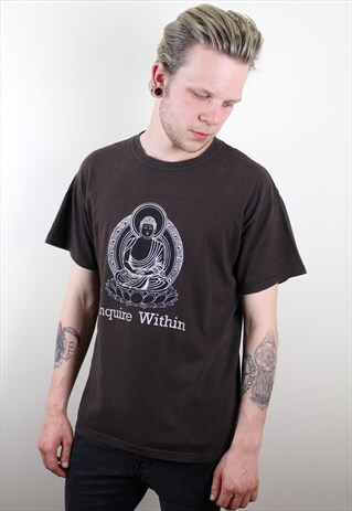 VINTAGE BROWN BUDDHA T-SHIRT