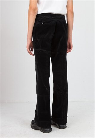 VINTAGE BLACK TROUSERS BOTTOMS