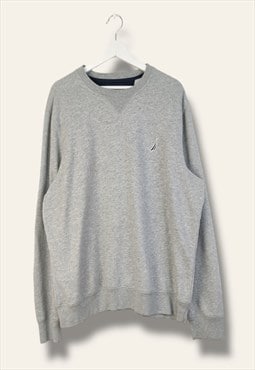 Vintage Nautica Sweatshirt Sealing in Grey L