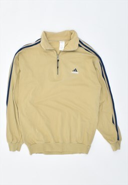 Vintage 90's Adidas Pullover Tracksuit Top Brown