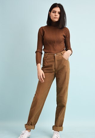 90'S RETRO NEUTRAL REGULAR WAIST TROUSERS