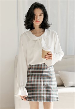 Vintage-inspired Plaid Mini Skirt