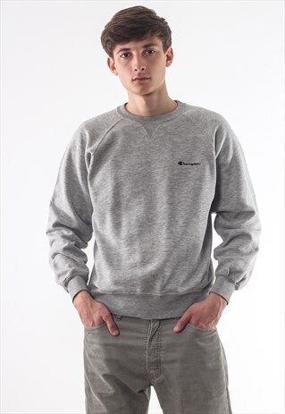 VINTAGE CHAMPION CREW NECK 90S GREY