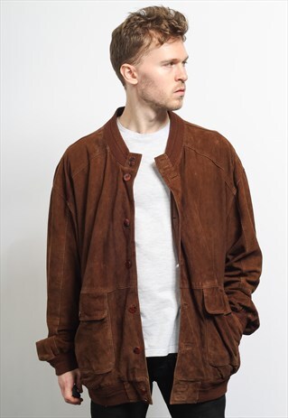 VINTAGE SUEDE BOMBER JACKET