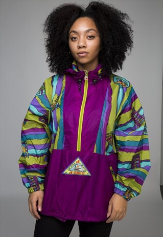 COLOURFUL VINTAGE RAIN MAC