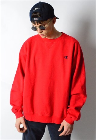 VINTAGE 90S RED CHAMPION SWEATSHIRT