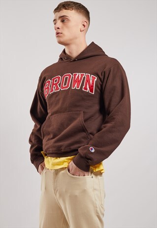 VINTAGE CHAMPION BROWN HOODIE