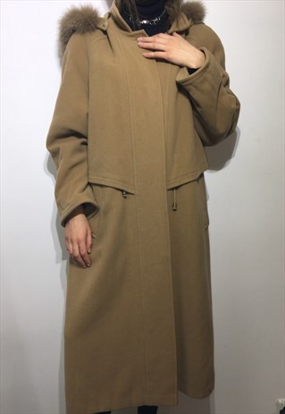VINTAGE 90' OLDSCHOOL AMAZING CASUAL BEIGE UNIQUE COAT