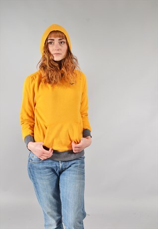 VINTAGE NIKE YELLOW HOODIE