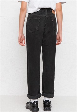VINTAGE BLACK LEVI'S 550 FIT DENIM JEANS