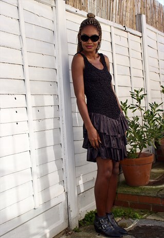 FESTIVAL PARTY BLACK RARA DRESS