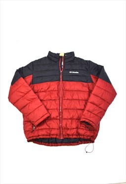 Vintage 90s Colombia Red Puffer Jacket