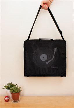 Keep It Vinyl Record Bag: Retro Style Messenger Shoulder Bag