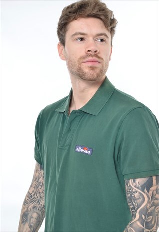 VINTAGE ELLESSE POLO SHIRT GREEN