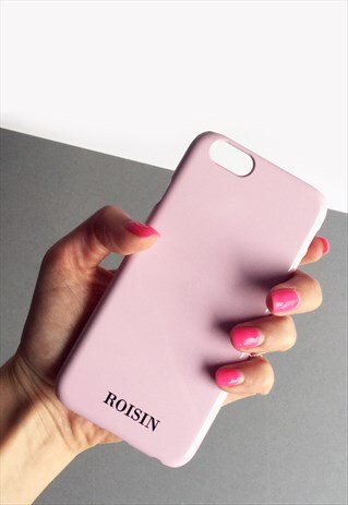 DUSTY PINK MONOGRAM PHONE CASE - SMALL INITIALS