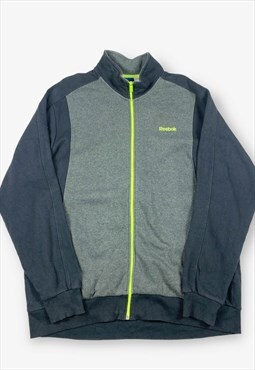 Vintage REEBOK Track Top Jacket Charcoal Grey 2XL BV15732