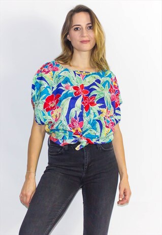 VINTAGE 90'S PATTERNED BLOUSE