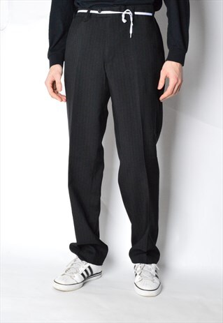 VINTAGE 90S BLACK STRIPED PANTS