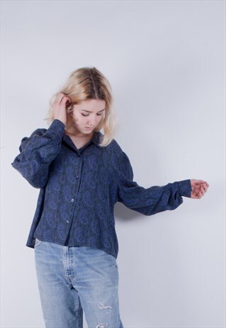 VINTAGE PAISLEY BUTTON DOWN SHIRT