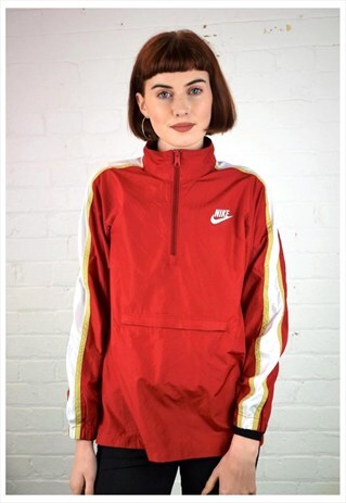 VINTAGE 90'S NIKE NYLON 1/4 ZIP PULLOVER JACKET