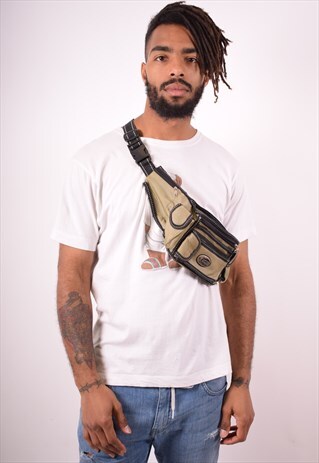 MENS VINTAGE WAIST BAG ONE SIZE KHAKI 90S