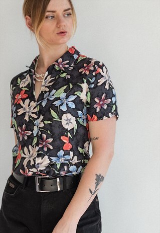 VINTAGE 90S FESTIVAL GRUNGE CHIC SHIRT