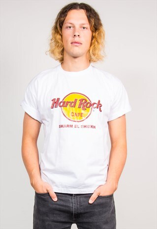 90'S WHITE HARD ROCK CAFE SHARM EL SHEIKH T-SHIRT