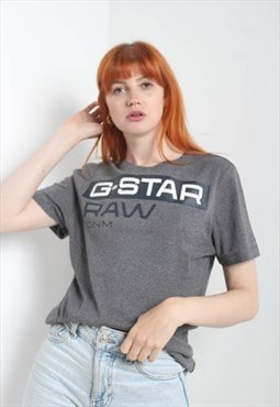 Vintage G-Star Raw Y2K T-Shirt Grey