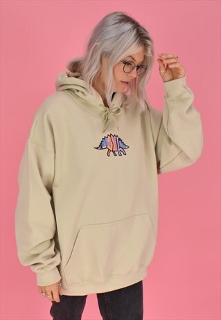 G&G UNISEX SAND PASTEL DINO HOOD