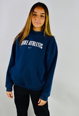 VINTAGE NIKE ATHLETIC EMBROIDERED HOODIE