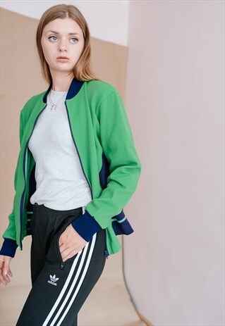 VINTAGE 80S GREEN TRACK JACKET