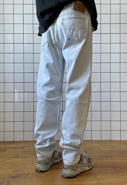 Vintage LEVIS Jeans Light Wash Denim Pants 80s Orange Tab 