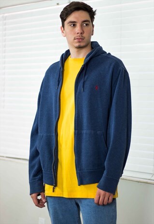 VINTAGE POLO RALPH LAUREN HOODIE LOGO 90S XL 29.7