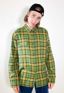 Vintage y2k squared green long sleeved shirt 