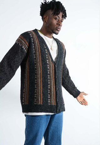 VINTAGE PATTERNED CARDIGAN