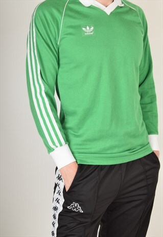 VINTAGE ADIDAS FOOTBALL SHIRT MADE IN W-GERMANY (2993)