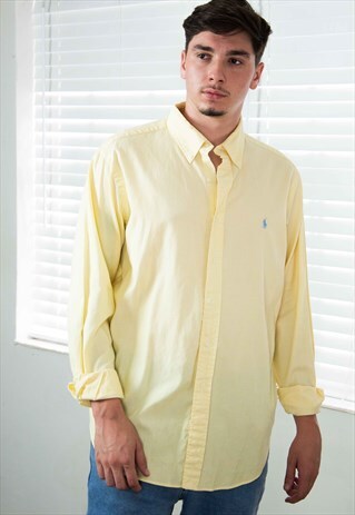 VINTAGE POLO RALPH LAUREN SHIRT LOGO 90S XL 8.1