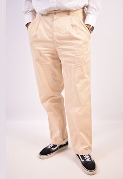 Vintage Armani Jeans Chino Trousers Straight Beige