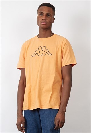 VINTAGE 90'S KAPPA ORANGE T-SHIRT