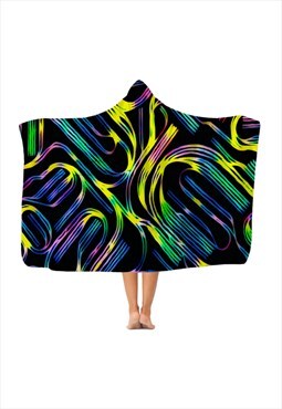 Festival & Camping Lightweight Hooded Blanket - Laces