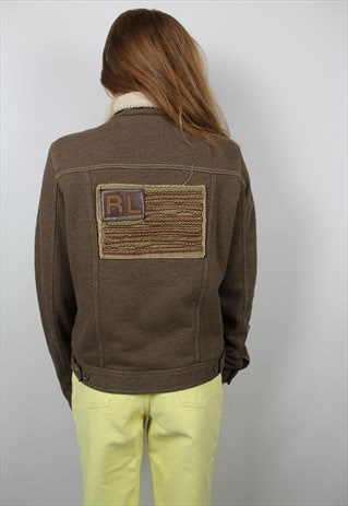 RALPH LAUREN FLAG SHERPA JACKET