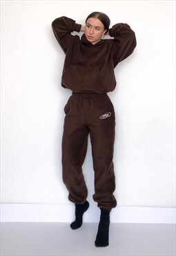 Fleece Sweatpants Active Lifestyle - Brown